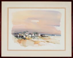 Derric van Rensburg; Landscape with Houses