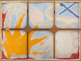 Kevin Atkinson; Abstract in Orange and Blue