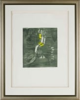 Dumisani Mabaso; Abstract in Green and Yellow