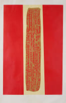 Larry Scully; Red and Gold Cityscape