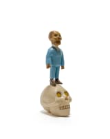 Conrad Botes; Untitled (Figure Standing on a Skull)