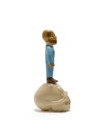 Conrad Botes; Untitled (Figure Standing on a Skull)