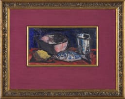 Maurice van Essche; Still Life with Fish and Lemon