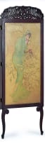 Alphonse Mucha; Art Nouveau-style four-panel painted screen, Czech Republic