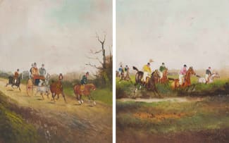 Philip Henry Rideout; Jockeys; Cart and Riders, two