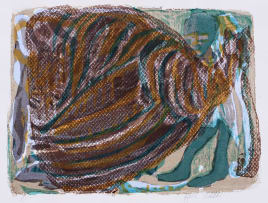 Azaria Mbatha; Untitled (Fisherman Casting Net II)