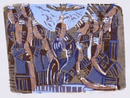 Azaria Mbatha; Untitled (Baptism of Christ I)