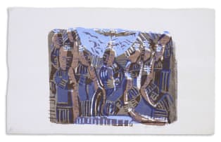 Azaria Mbatha; Untitled (Baptism of Christ II)