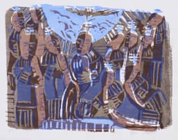 Azaria Mbatha; Untitled (Baptism of Christ II)