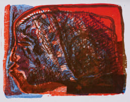 Azaria Mbatha; Side Profile in Orange and Blue