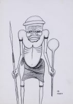 Mankew Valente Mahumana; Man with Spear