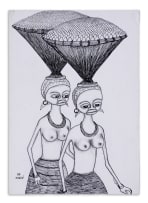 Mankew Valente Mahumana; Two Women with Baskets