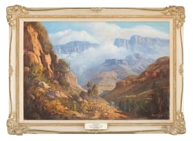 Gabriel de Jongh; Mountainous Landscape with Valley