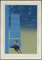 Berenice Michelow; Abstract in Blue and Green; Abstract in Orange; Abstract in Orange, three
