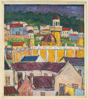 Kenneth Baker; Cape Town Cityscape with Mosque