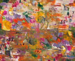 Muzi Donga; Abstract in Purple and Orange