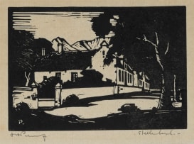 Jacob Hendrik Pierneef; Bolandse Plaas, Kromme Rivier (Boland Farm, Kromme River) (Nilant 16)