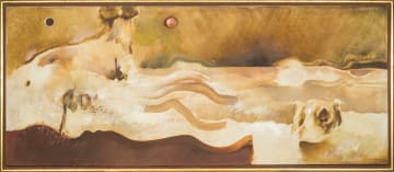 Judith Mason; Abstract in Brown and Ochre