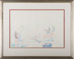 Braam Kruger; Surreal Landscape with Nude Figures