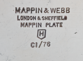 A silver-plated jug, Mappin & Webb, 20th century