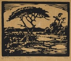 Jacob Hendrik Pierneef; Doringboom Warmbad (Thorn Tree, Warmbad) (Nilant 61)