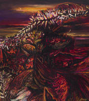 Jennifer Lynne Crooks; Organic Forms in Red