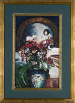 Jennifer Lynne Crooks; Nude in a Mirror with Vase of Flowers