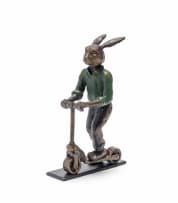 Carol Cauldwell; Rabbit on a Scooter