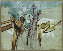 George Boys; Abstract Composition with Flowers
