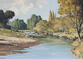 Dale Elliott; River Scene Near Queenstown