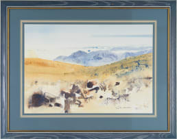 Ulrich Schwanecke; Abstract Landscape with Distant Mountains