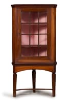 Cape stinkwood corner display cabinet, 19th century