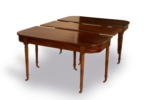 Regency style mahogany extending table, 20th century
