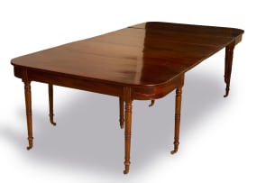 Regency style mahogany extending table, 20th century
