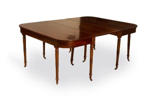 Regency style mahogany extending table, 20th century