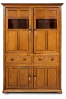 Provincial oak food cupboard, 20th century