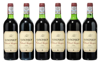 Kanonkop; Cabernet Sauvignon; 1986; 6 (1 x 6); 750ml