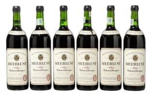 Meerlust; Cabernet Sauvignon; 1982; 6 (1 x 6); 750ml