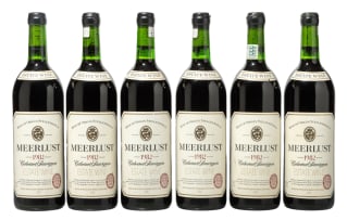 Meerlust; Cabernet Sauvignon; 1982; 6 (1 x 6); 750ml
