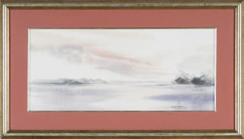 Fiona Ewan-Rowett; Lake with Distant Trees