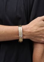 Peter Gilder; Tri-tone diamond gold bangle