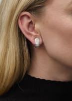 Diamond clip on earrings