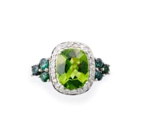 Peter Gilder; Perdiot, diamond and tourmaline ring