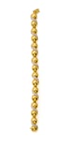 Domed link bracelet