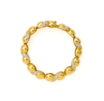 Domed link bracelet