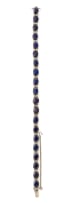 Sapphire and diamond bracelet