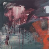 Lionel Smit; Abstract Composition in Blue, Purple and Red