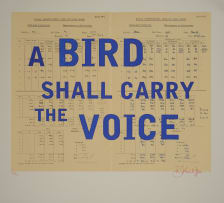 William Kentridge; A Bird Shall Carry the Voice