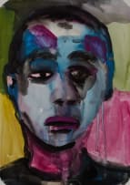 Banele Khoza; Portrait in Pink and Blue