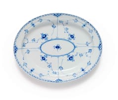 'Blue fluted Half Lace' porcelain dinner service, Denmark